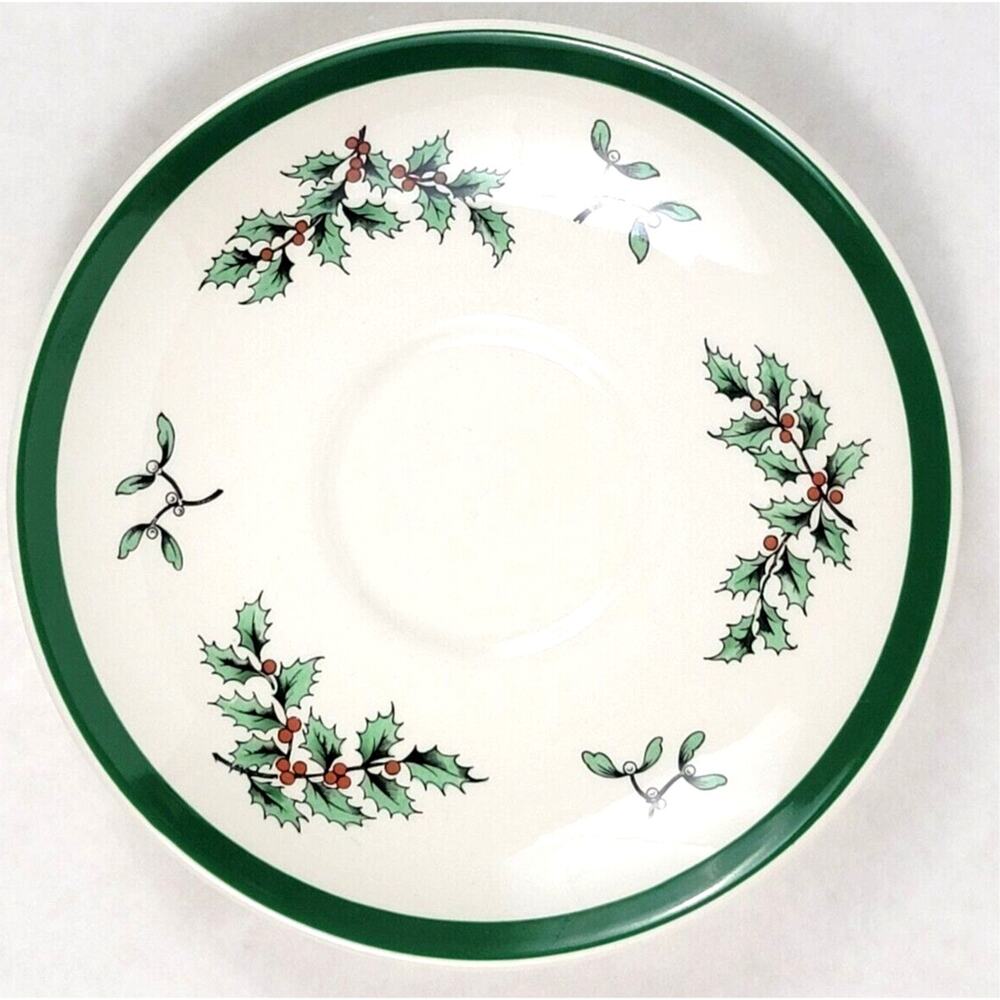 Spode Christmas Tree Saucer 5.5" Made in England S3324 P